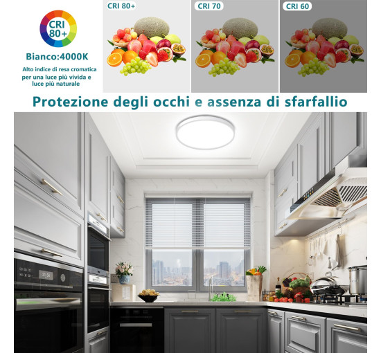 Світлодіодний світильник стельовий Ouyulong DYXDD230-18W-05, 18 Вт, діаметром 23 см, білий (my-20174)