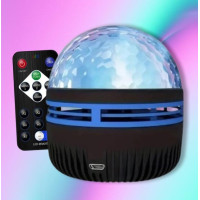 Светодиодный проектор Starry Galaxy музыкальный ночник с микрофоном и пультом, USB (my-20198)