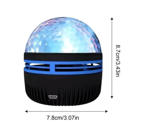 Светодиодный проектор Starry Galaxy музыкальный ночник с микрофоном и пультом, USB (my-20198)