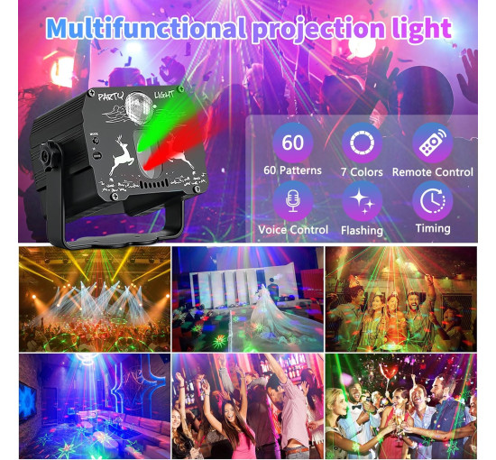 Світлодіодний сценічний проектор Sentasi DQ-R70 (my-20199)