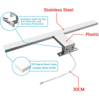 Світлодіодний світильник для дзеркала Aogled для ванної кімнати, 10 Вт, 6500 К (my-20208)