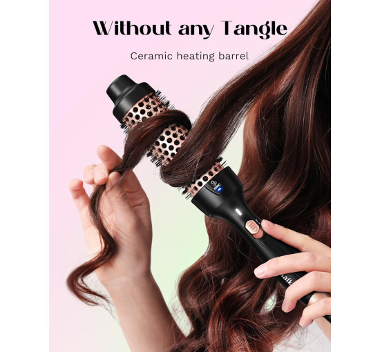 Термощітка Wavytalk 186 52 Вт з керамічним корпусом, рожеве золото (my-20115)