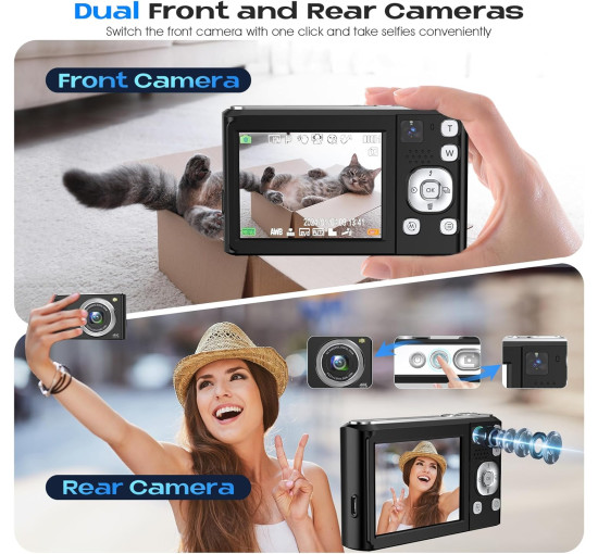 Цифровая камера Bofypoo DC308 4K, 48 МП, черный (my-20125)