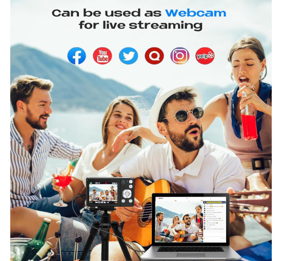 Цифровая камера Bofypoo DC308 4K, 48 МП, черный (my-20125)