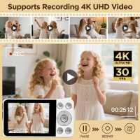 Цифровая камера WEIIBDIE A59 4K UHD, 64-мегапиксельная, белый (my-20129)