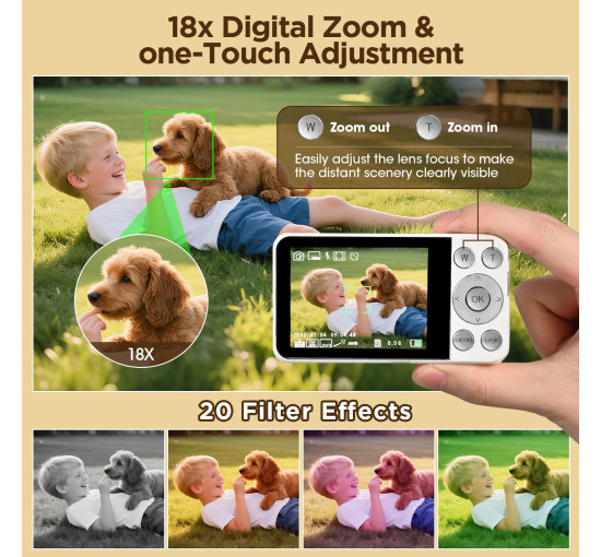 Цифровая камера WEIIBDIE A59 4K UHD, 64-мегапиксельная, белый (my-20129)