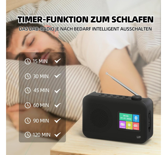 Цифровое радио LFF YT81107, FM, черный (my-20163)