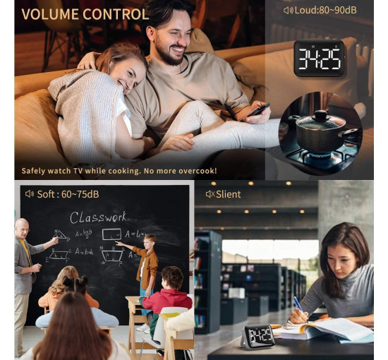 Цифровой кухонный таймер NOKLEAD NK5268, белый (my-20179)