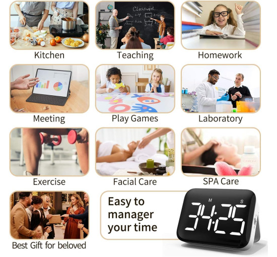 Цифровой кухонный таймер NOKLEAD NK5268, белый (my-20179)