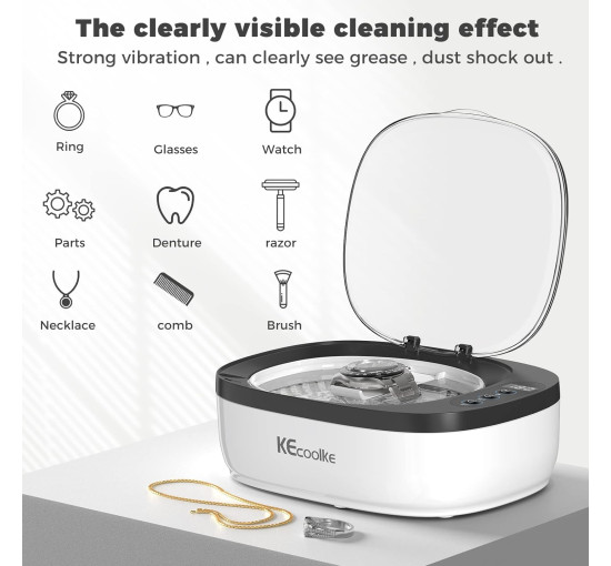 Ультразвуковий очисник ювелірних виробів KECOOLKE SU-750, 750 мл (my-20148)