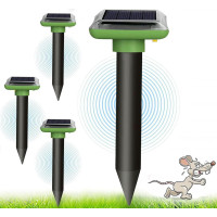 Ультразвуковой отпугиватель кротов HENESE 4шт., зеленый (my-20189)