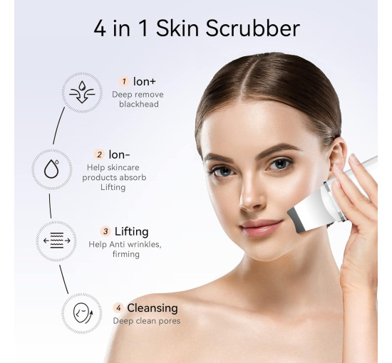 Ультразвуковий відлущувальний прилад ANLAN CPJ07-02 з іонами, білий (my-20116)