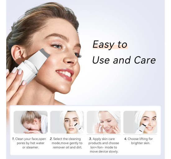 Ультразвуковий відлущувальний прилад ANLAN CPJ07-02 з іонами, білий (my-20116)