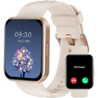 Розумний годинник RUIMEN D1 HD-екран 1,85 дюйма, молочно-білий (my-20165)