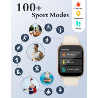 Умные часы RUIMEN H1 1,8-дюймовые, молочно-белый (my-20166) Умные часы RUIMEN H1 1,8-дюймовые, молочно-белый (my-20166)