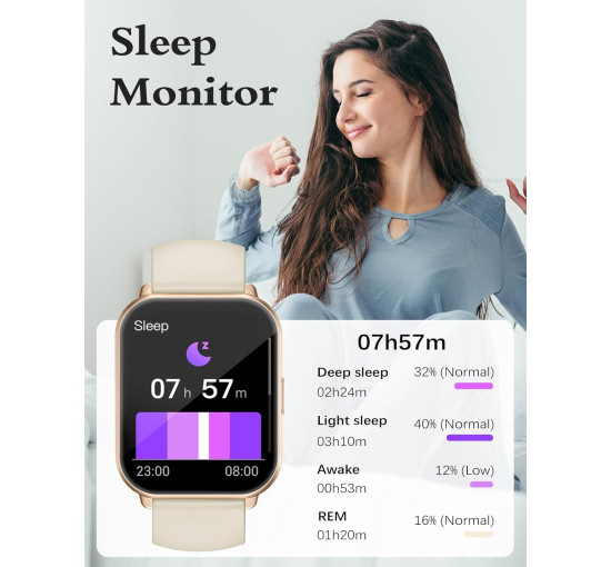 Умные часы RUIMEN H1 1,8-дюймовые,  молочно-белый (my-20166)