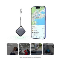 Умный Брелок UGREEN CM816 для поиска людей вещей (ключей) 225 мАч Bluetooth Anti-Lost Black, черный (my-20062)