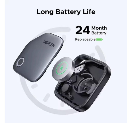 Умный Брелок UGREEN CM816 для поиска людей вещей (ключей) 225 мАч Bluetooth Anti-Lost Black, черный (my-20062)