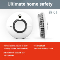 Розумний димовий сповіщувач FireAngel FP2620W2-R, білий (my-20121)