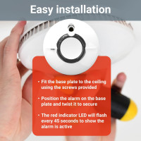 Розумний димовий сповіщувач FireAngel FP2620W2-R, білий (my-20121)