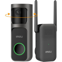 Видеокамера дверного звонка Imou DB2S, 2K (3 Мп), Wi-Fi со звуковым звонком, черный (my-20108)