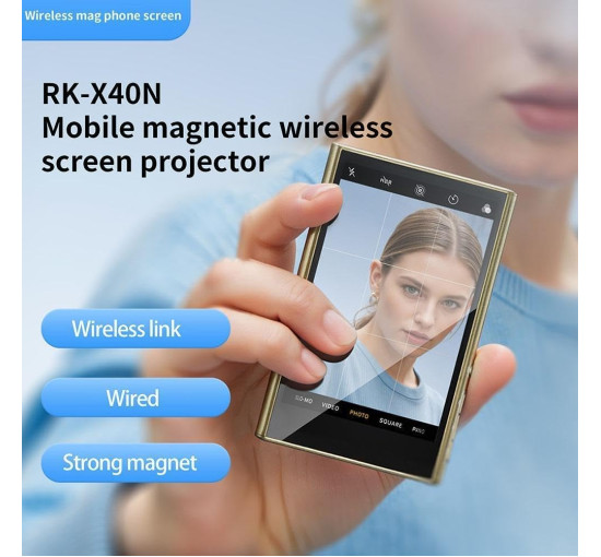 Высококачественный магнитный экран Jileijar P03 для смартфонов, черный (my-20162)