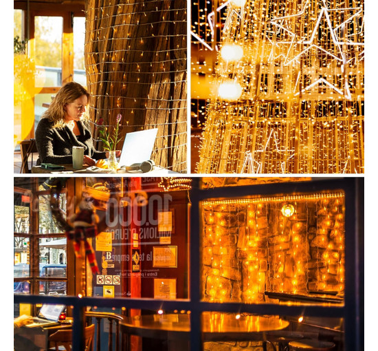 Водонепроникна світлодіодна гірлянда LITYBY довжиною 15 м, 120 світлодіодів, теплий білий (my-20204)