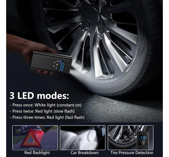 Воздушный электрический компрессор CIBITA CIB20240826, черный (my-20021)