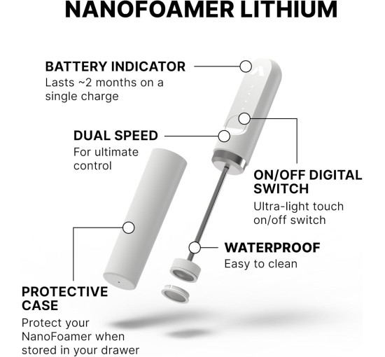 Вспениватель молока Subminimal с минимальной производительностью, белый (my-20190)