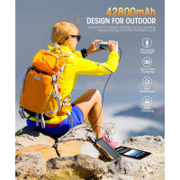 Зарядний пристрій Mregb YD-819 Power Bank 5 В, 42800 мА·год, сонячна панель, помаранчевий (my-20031) Зарядний пристрій Mregb YD-819 Power Bank 5 В, 42800 мА·год, сонячна панель, помаранчевий (my-20031)