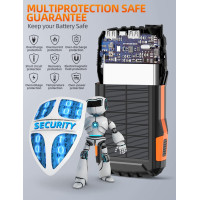 Зарядний пристрій Mregb YD-819 Power Bank 5 В, 42800 мА·год, сонячна панель, помаранчевий (my-20031) Зарядний пристрій Mregb YD-819 Power Bank 5 В, 42800 мА·год, сонячна панель, помаранчевий (my-20031)