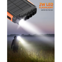 Зарядний пристрій Mregb YD-819 Power Bank 5 В, 42800 мА·год, сонячна панель, помаранчевий (my-20031)