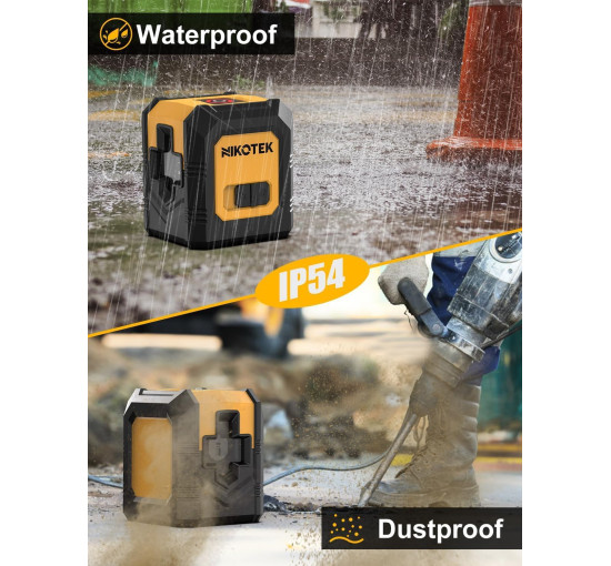 Зеленый лазерный уровень Nikotek NK-01G, самовыравнивающийся (my-20094)