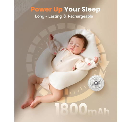 Звуковая машина Dreamegg D11 Max, успокаивающий звук для сна, белый (my-20099)