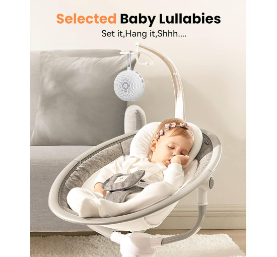 Звуковая машина Dreamegg D11 Max, успокаивающий звук для сна, белый (my-20099)