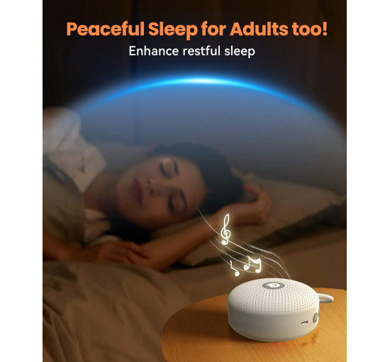 Звуковая машина Dreamegg D11 Max, успокаивающий звук для сна, белый (my-20099)