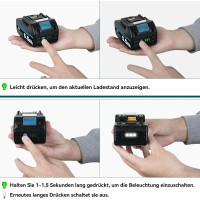 Аккумулятор HOMEDAS 5,5 Ah 18V Li-ion для Makita BL1850B с индикатором уровня заряда (my-21143)