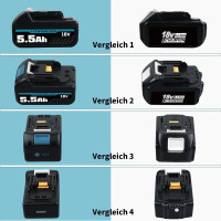 Аккумулятор HOMEDAS 5,5 Ah 18V Li-ion для Makita BL1850B с индикатором уровня заряда (my-21143)