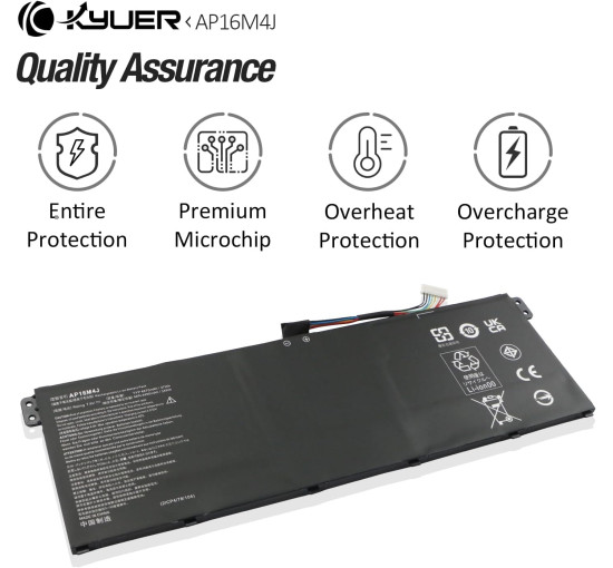 Аккумулятор K KYUER AP16M4J для ноутбука Acer Aspire, 4870mAh (my-21035)