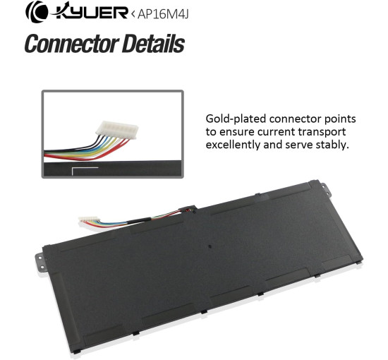 Аккумулятор K KYUER AP16M4J для ноутбука Acer Aspire, 4870mAh (my-21035)