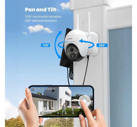 Аккумуляторная камера видеонаблюдения ieGeek ZS-GX1S, белый (my-21068)