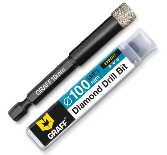 Алмазні свердла GRAFF 10 мм для керамограніту та порцеляни (my-21154)