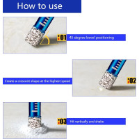 Алмазное сверло YEBOCIYO по плитке 10 мм, синий (my-21155)