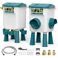 Автоматическая кормушка для кур CHAMUTY, синий (my-21076)