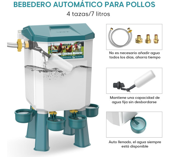 Автоматична годівниця для курей CHAMUTY, синій (my-21076)