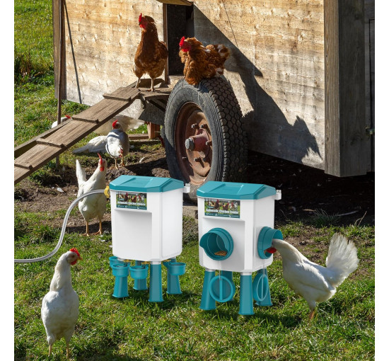 Автоматична годівниця для курей CHAMUTY, синій (my-21076)