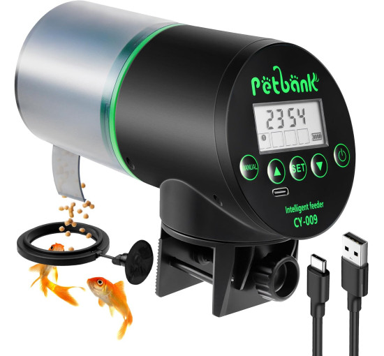 Автоматическая кормушка для рыб Petbank CY-009 в аквариуме, черный (my-21015)