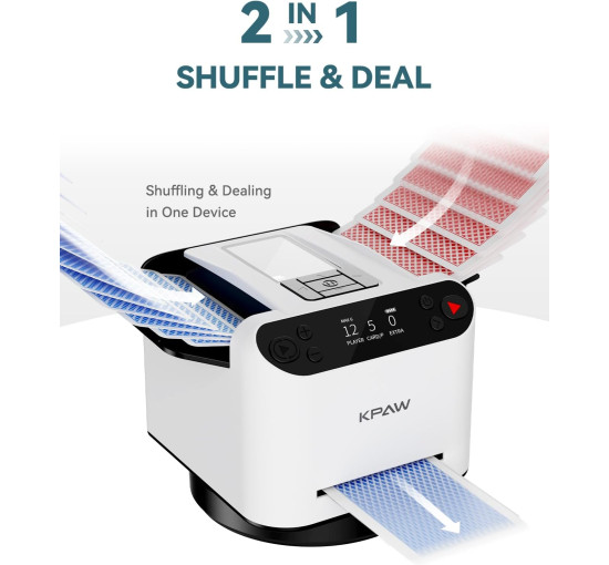 Автоматический тасовщик карт KPAW MAX 6, белый (my-21016)