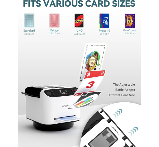 Автоматический тасовщик карт KPAW MAX 6, белый (my-21016)