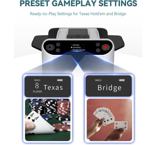 Автоматический тасовщик карт KPAW MAX 6, белый (my-21016)